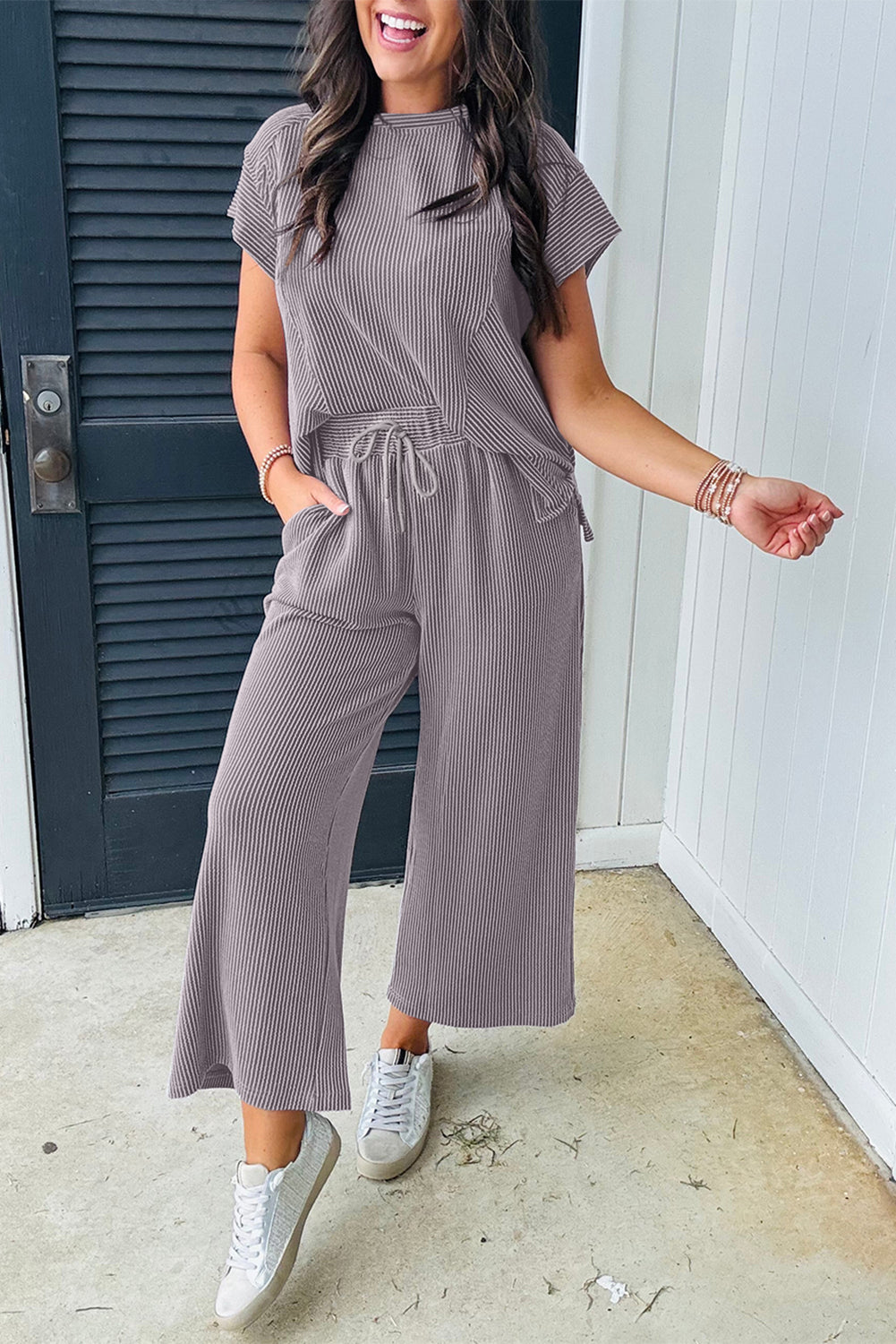 Grey Pants Set