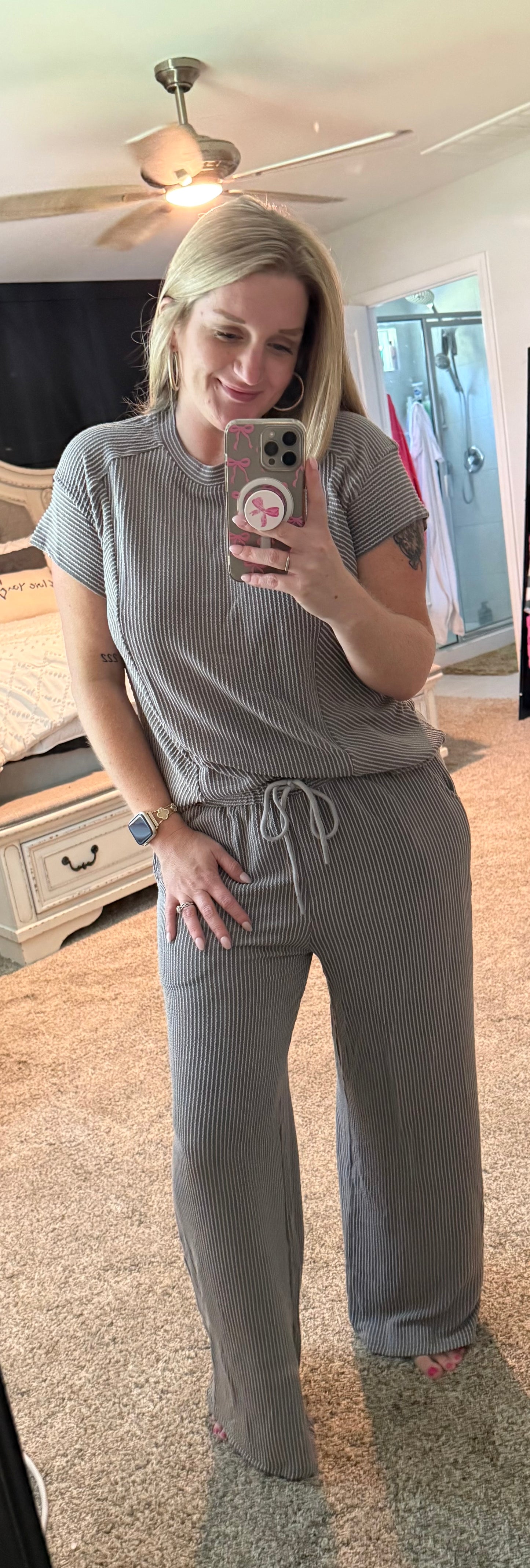Grey Pants Set