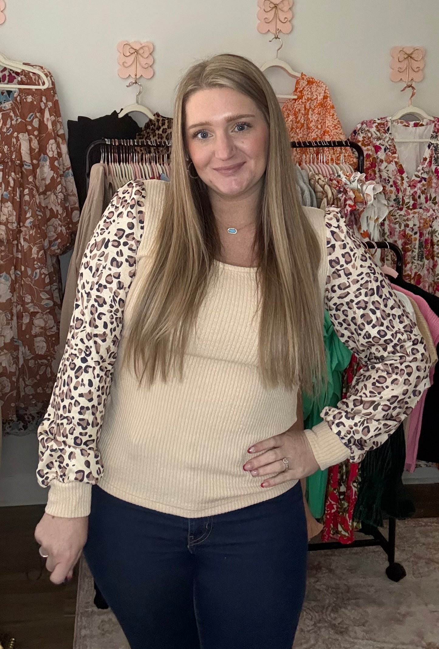Tan Cheetah long sleeve