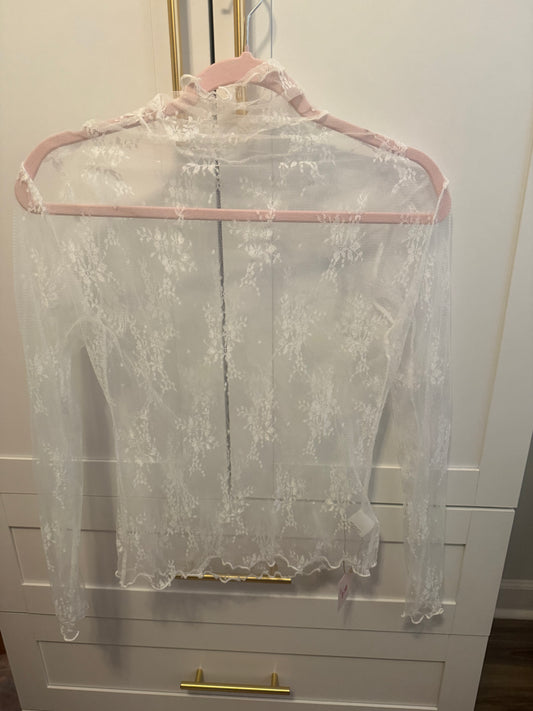 White lace top