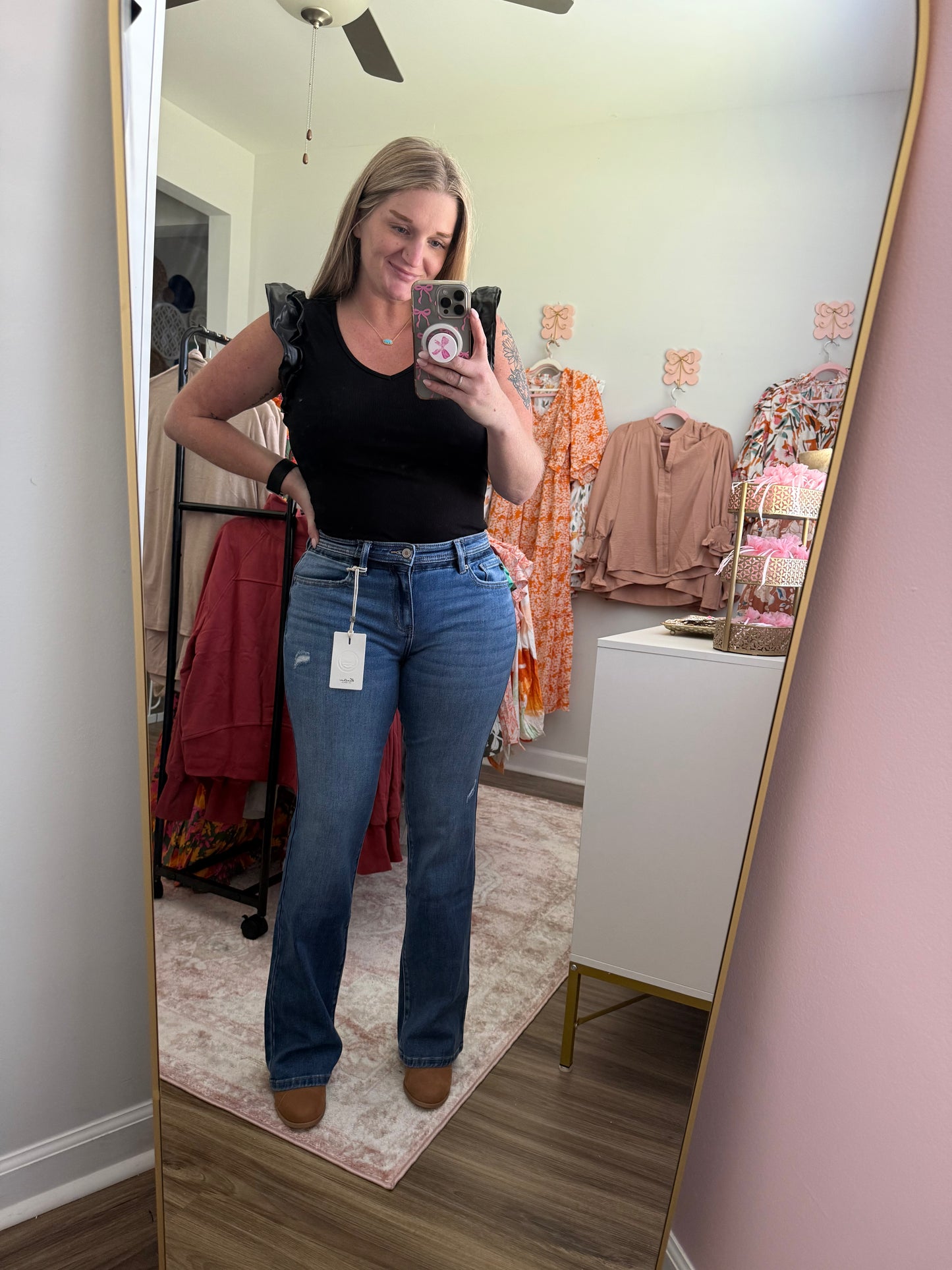 Kan Can Mid Rise Bootcut